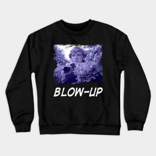 Swingin' Through Scenes BlowUp Tee with Montage of Iconic Moments from Antonioni's Masterpiece Crewneck Sweatshirt